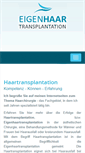 Mobile Screenshot of haartransplant.de